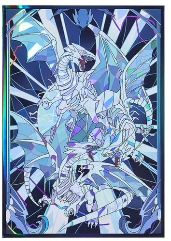 Pack of 50 YGO Trading Card Sleeves Japanese Size Cases Compatible with TCG Cards Anime Card Sleeves 63 x 90 mm