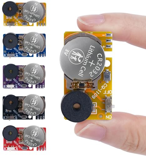 LE TOOTER 6 dispositivi misti nascosti fastidiosi bip scherzi, piccoli scherzi creatori di rumore, tra cui suoni diversi, cricket, bip e altro ancora, scherzo per il pesce d'aprile