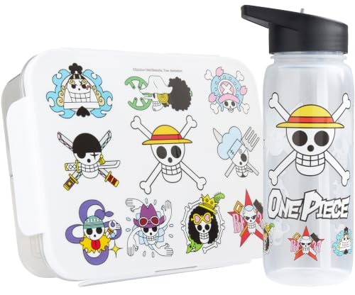Get Trend One Piece Drycklåda för barn, pojke och Air Up Set, Bento lunchlåda, fack och San BPA vattenflaska med sugrör, diskmaskin och mikrovågsugn säker skola eller utgång
