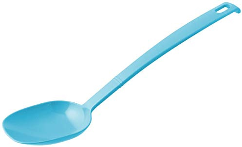 FACKELMANN Sky Cucchiaio da Portata 30 cm Tropical, Cucchiaio da Servizio con Parte Funzionale in plastica per pentole e padelle rivestite (Colore: Blu), Quantità: 1 Pezzo, ca. 30 cm