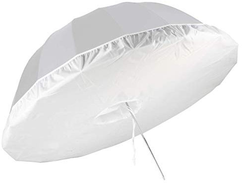 Selens 165CM Difusor de Paraguas de Estudio de Fotografía Profesional Paño de Luz Suave Umbrella Diffuser Soft Light Cloth para 16 Varillas Negro/Plata Paraguas de Iluminación Reflectante Parabólico