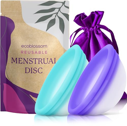 Ecoblossom Lot de 2 disques menstruels réutilisables