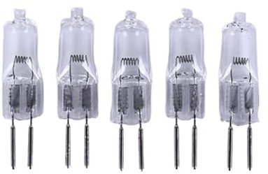 UGEFKMQ Lampadine G5.3 24V 100W Lampadina Alogena GU5.3 Base a doppio ago Lampada A Capsula Bianca Calda 2700k,35 W,10 Pezzi