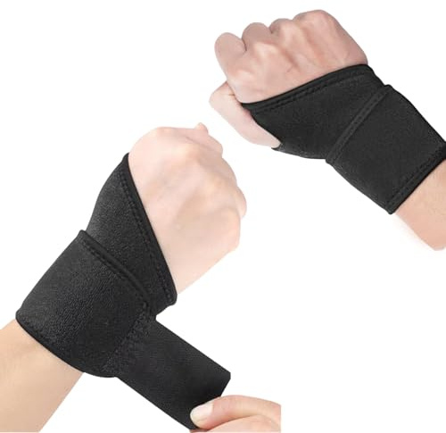 AYNKH Attelle du Poignet 1 Paire Main Droit et Main Gauche pour Canal Carpien, Bandage Protege Poignet pour L'arthrite et la Tendinite, Bande Musculation pour Soulager la Douleu