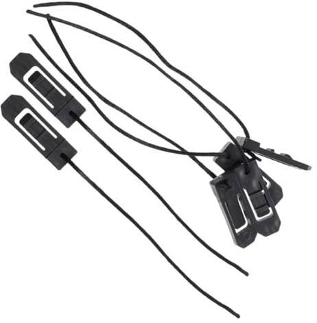 DECORNIJIA 6 Piezas Clip para Aletas de Tabla de Surf Plástico Duradero Diseño Ergonómico para Sujeción Rápida y Fácil Accesorios para Paddle Boards y Surfboards Color Negro
