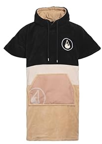 WAVE HAWAII Poncho de baño para Hombre y Mujer, Talla L, 170-200 cm, 100% algodón, Toalla de Terciopelo y Rizo con Alta absorción de Agua, Ayuda para la Playa y Adultos, Safaga, M