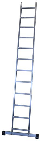 ALTIPESA Escalera Profesional de Aluminio de Apoyo Simple con Barra estabilizadora 12 peldaños Serie Basic