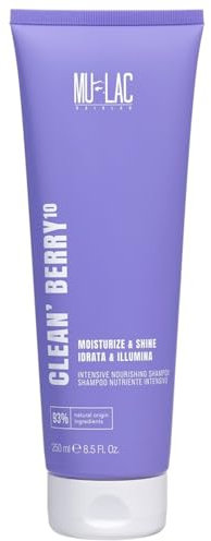 MULAC | CLEAN'BERRY10 - Shampoo Nutriente e Idratante Intensivo, con 10 Oli, 250ml