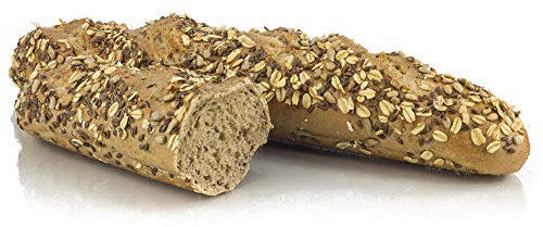 Vestakorn Pain artisanal, Baguette multigrains 250g - pain frais avec une croûte rustique
