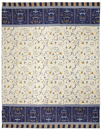 Bassetti OPLONTIS Tagesdecke, Baumwolle, Blau, 220x255
