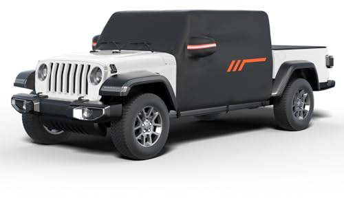 JOYTUTUS Cab Cover Compatible with Gladiator JT 2020-2026, Waterproof Gladiator Rain Cover Car Cover Windproof All Weather Cover Scratch Resistant Auto Cover