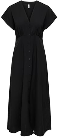 Only Onlnova Life Elite Mollie - Abito Lungo da Donna, Nero, XS