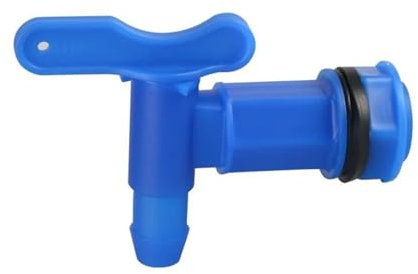 TYNXK Accessoires pour Tonneaux De Pluie IBC Barrels Water Butt Tap Self Made Plastic Faucet for Beer Rain Brew Water Tank Faucet Water Garden Hose Connection Montage du Collecteur De Pluie(Blue)