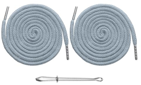 QUARKZMAN 2 piezas de cordones de 130 cm de repuesto con cordón con capucha herramienta de costura con enhebrador para sudaderas con capucha pantalones chaquetas pantalones sombreros abrigos bolsillos