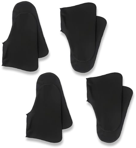 ZORVYN 4 paires Couvre Réutilisables Antidérapants, en Silicone Résistant à l'Usure, Faciles à Enfiler, Idéaux comme Surchaussures Lavables pour Protection Pluie et Neige (38-45) (Noir)
