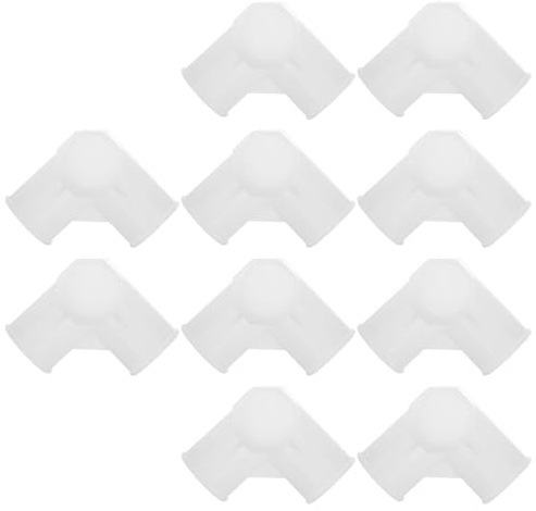 MAGICLULU Conector de Varilla Metálica para Armario 19 Mm, Conector de Plástico para Muebles, Herrajes de Soporte Resistentes, Accesorios para Zapatero Interior, Sistema de Unión