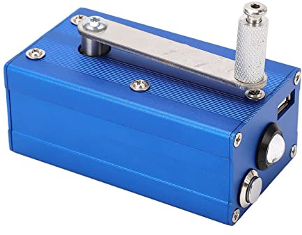 Fafeicy Handvevgenerator med COB-ljus, Aluminiumlegeringsmaterial för Nödcampingkraftbank och Mobilladdning