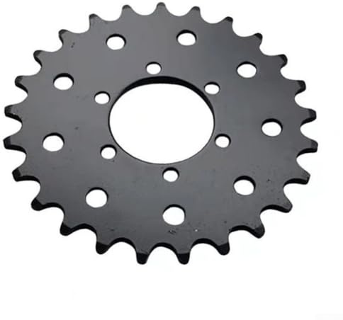 Niceminiwall 25T Plateau à Pignon Fixe en Acier pour Chaîne 410 - Compatible Vélo Electrique VTT et Fixie Standard - Noir - 1 Pièce