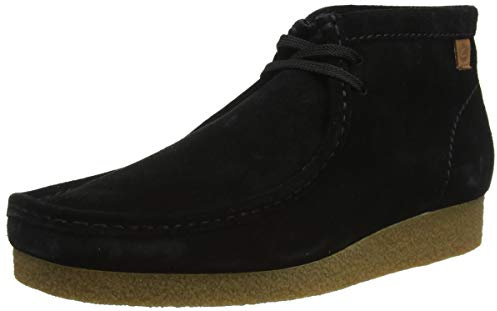 Clarks Shacre Wallabee Boot, mens Chukka, Black (Black Suede), 9 UK (43 EU)