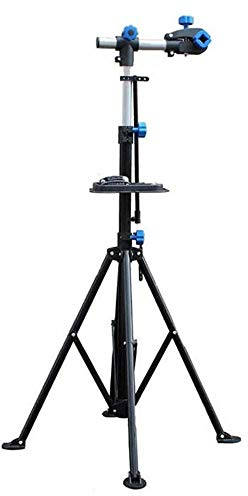 HEHE Fahrrad Reparaturständer, Klappbar, 360 Grad drehbare Klemmen, Hochleistungskonstruktion, integrierte Werkzeugablage, verstellbarer Lenkerstabilisator