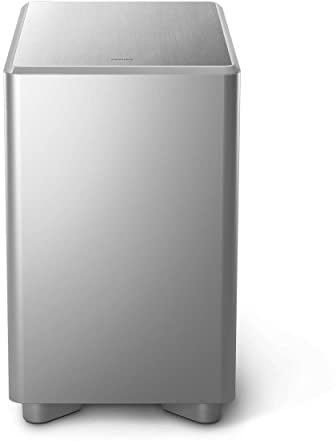 Philips TAW8506 Wireless Subwoofer, 20cm für TV, 300 W Max, Super Bass für Heimkino, DTS PlayFi, Abmessungen: 24 x 39 x 40 cm, Silber Design, TAW8506/10