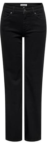 ONLY Female Straight-Fit Jeans ONLBLUSH Mittlere Taille Gerade geschnitten Jeans
