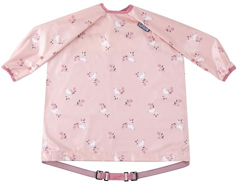 BIBaDO - Long Sleeve Baby Bibs - Babies & Toddlers 6-36 Months - Coverall Baby Weaning Bib - Easy Wipe Clean & Soft Fabric - Attach to Highchair & Tables - Waterproof - Machine Washable - Gifts