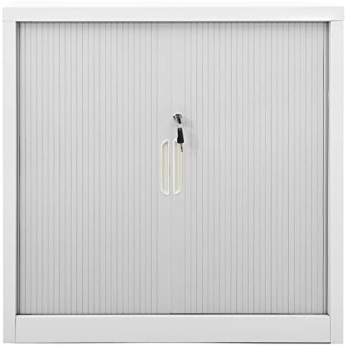 Schiebetürenschrank Grau 90x40x90 cm Stahl, 336430