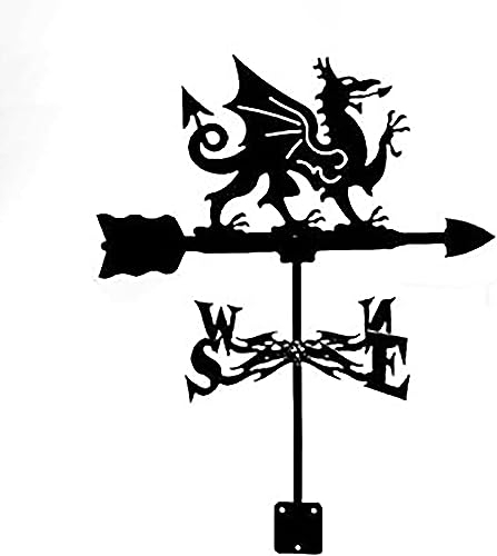 Wetterfahne aus Edelstahl, Windfahne für Dach, Garten, Terrasse, Dekoration, exquisites Metall-Outdoor-Wetterhahn-Zubehör