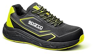 Sparco - Teamwork Luton ESD S1PS SR FO HRO - Scarpe antinfortunistiche Uomo Donna da lavoro antiscivolo e resistenti - Scarpe di Sicurezza - Stile Running Comode e Traspiranti - Indoor/Outdoor - 44 EU