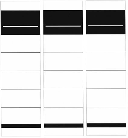 Lot de 50 Étiquettes Étiquettes Self Adhesive pour Classeurs à Levier Couverture Papier et Dos 50 mm Étroit Court 54 x 190 mm Papier