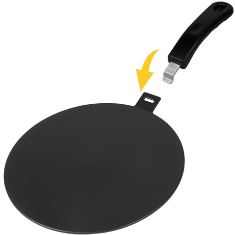 Induktion adapterplatta 24 cm, induktionsadapterplatta med avtagbart handtag, mokaespressobryggare, induktionskokare, adapter, universal adapterplatta för induktionsspis, induktionsspis