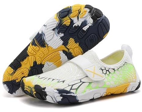 Barefoot Bambino Scarpe Scoglio Bambino Sandali Ragazzo Trail Running Shoes Bambina Invernali Mare Trekking Impermeabili Arrampicata Bimbo Estive Mocassino Estivo Occhio di Bue Antiscivolo Avventura