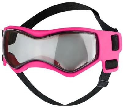 Gafas de sol para perros pequeños, gafas para cachorros con protección UV y protección contra el viento, así como correa ajustable, gafas de sol para perros pequeños, para correr, motociclismo