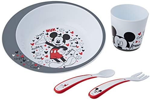 NUK Disney Mickey Maus Esslernset | Geschenkbox | BPA frei | ab 6 Monate