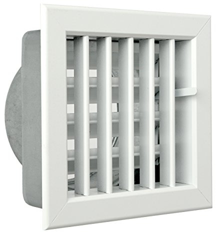 La Ventilazione GCSIB1615120 Griglia Incasso per Camini, Alluminio Verniciato Bianco, 160 x 150 mm