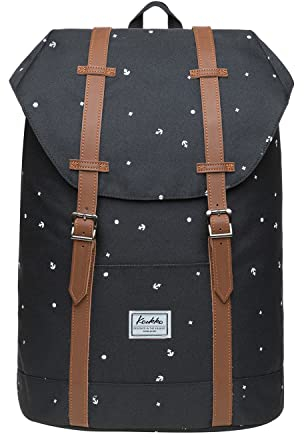 KAUKKO Rucksack Klein Damen Herren Schön und Praktisch Daypack für Schule, Uni, Beruf mit 10 Laptopfach für den Alltag, 12L, Schwarz
