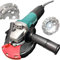 Werkmax Betonschleifer mit Absaugung. Sanierungsfräse 125 Set mit Makita Winkelschleifer, WM Absaughaube, 2x Premium Diamantschleiftopf