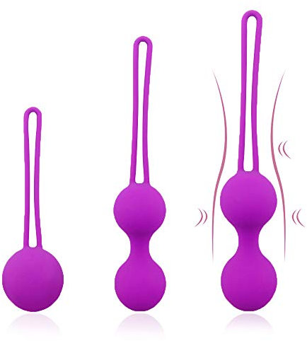 Premium Liebeskugeln 3er Set - Für ideales Beckenbodentraining - Optimale Stärkung der Vaginalmuskulatur - Perfekt zur Steigerung der Orgasmusfähigkeit