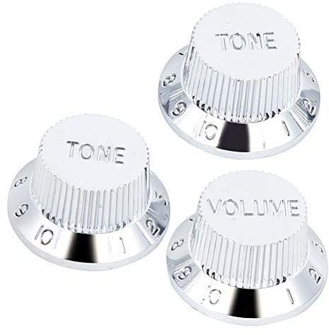 3-teilige E-Gitarren-Schalterknöpfe Potentiometer-Knöpfe für E-Gitarren-Teile Jiuyang Leistungszubehör