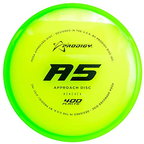 Prodigy Disc 400 A5 | Disque légèrement surstable Golf Approach | Améliorez vos prises de vue | Putter de golf à disque volant droit | Main arrière confortable ou main de forêt | Excellent disque pour