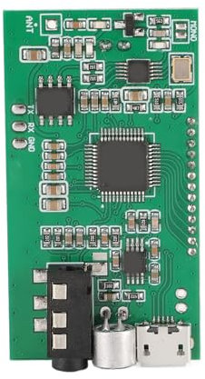 Wireless Transmitter Receiver Module Kit, FM Wireless Transmitter Module, Professional High Sensitivity Digital Sound Mic Development Board for Radio Station Sound Transmitting