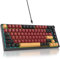 SbocKeeb Tastiera meccanica con guarnizione al 75%, tastiera RGB meccanica cablata personalizzata TKL al 75% sostituibile a caldo con cuscinetti fonoassorbenti, QWERTY americana programmabile