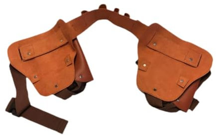 LOVIVER Beer Belt Bottle Waist Pack Practical Beer Holster Belt Waist-hanging Beer Bottle Bag for Hiking Camping Waitresses Man Women, Brown