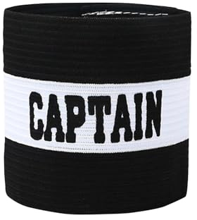 Xetpc Soccer Arm Bands Football Captain’s Armbands Design for Black Multiple Sports Captain Armband for Adults and Youths