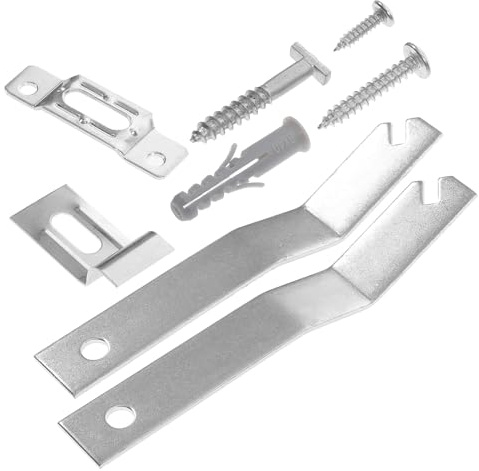 iplusmile 2 ensembles Kit Accrochage Photos Anti-vol Crochets Tableaux Muraux Rigides pour Cadres Bois Système Suspension Tableaux Stable pour Expositions Écoles et Maisons