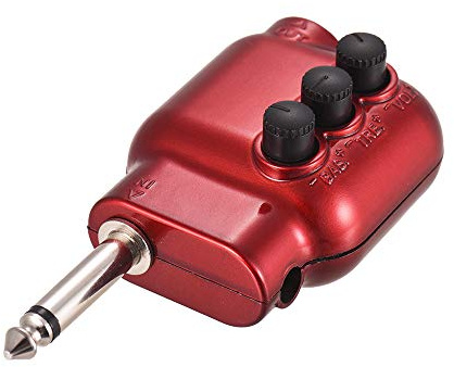 Aumotop DI Förförstärkare 6,35 Mm Plug Bass Diskant EQ Volymkontroll för Akustisk Gitarr ABS-material