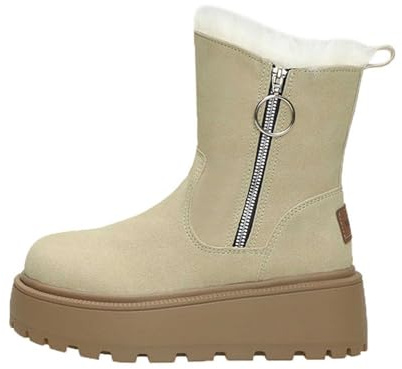 Generico Doposci Donna Impermeabili Stivaletti Calde Dopo Sci Imbottiti Scarpe Da Neve Invernali Scarponi Con Fodera Stivali Termiche Antiscivolo Snow Boots Per All'Acqua Trekkin