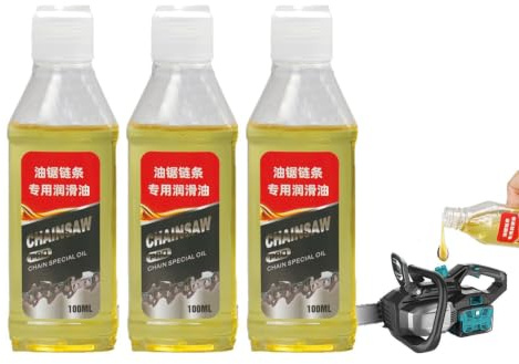 3 Huile Chaine Tronçonneuse, 100ml Huile Tronconneuse Electrique