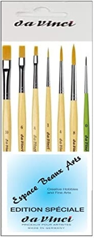 Davinci GH303 Junior Synthetics Malerpinsel, rund Serie 303, GH304 Junior Synthetics Malerpinsel, flach Serie 304